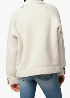 Hot BOBBIE BUTTON UP SHERPA JACKET Women JACKETS