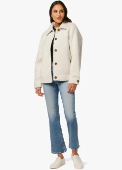 Hot BOBBIE BUTTON UP SHERPA JACKET Women JACKETS