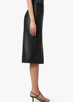 Outlet DOREEN CROSS SEAMED FAUX LEATHER SKIRT Women SKIRTS / DRESSES