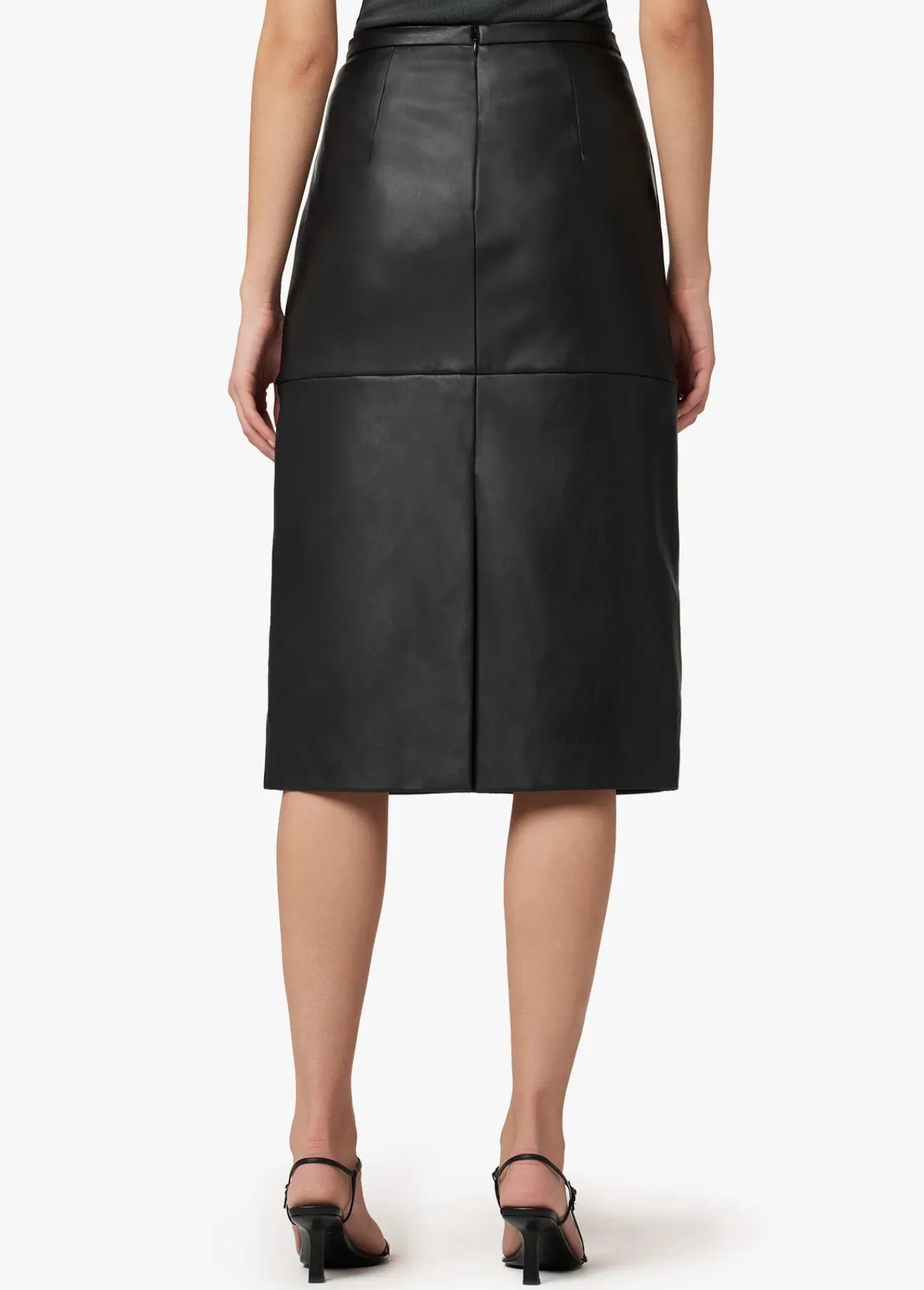 Outlet DOREEN CROSS SEAMED FAUX LEATHER SKIRT Women SKIRTS / DRESSES