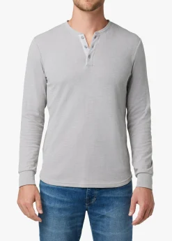 Fashion DWIGHT DOUBLE-FACE HENLEY TOPS / TEES
