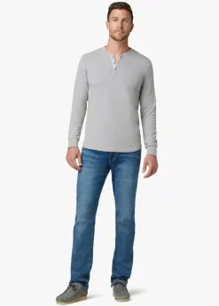 Fashion DWIGHT DOUBLE-FACE HENLEY TOPS / TEES