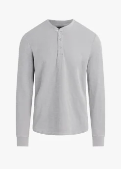Fashion DWIGHT DOUBLE-FACE HENLEY TOPS / TEES