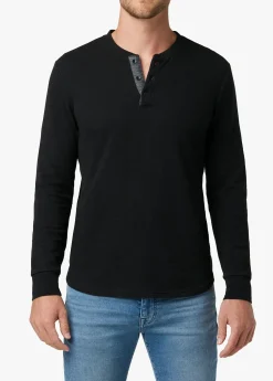 Fashion DWIGHT DOUBLE-FACE HENLEY TOPS / TEES