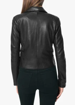 Best DYLAN LEATHER ZIP MOTO JACKET Women JACKETS