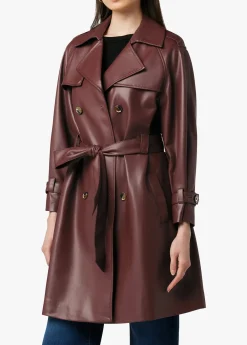 Discount ELIZA VEGAN LEATHER TRENCH Women JACKETS