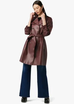 Discount ELIZA VEGAN LEATHER TRENCH Women JACKETS
