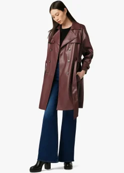 Discount ELIZA VEGAN LEATHER TRENCH Women JACKETS