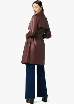 Discount ELIZA VEGAN LEATHER TRENCH Women JACKETS