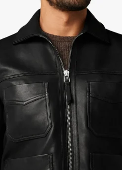 Sale ELLIS LEATHER JACKET OUTERWEAR