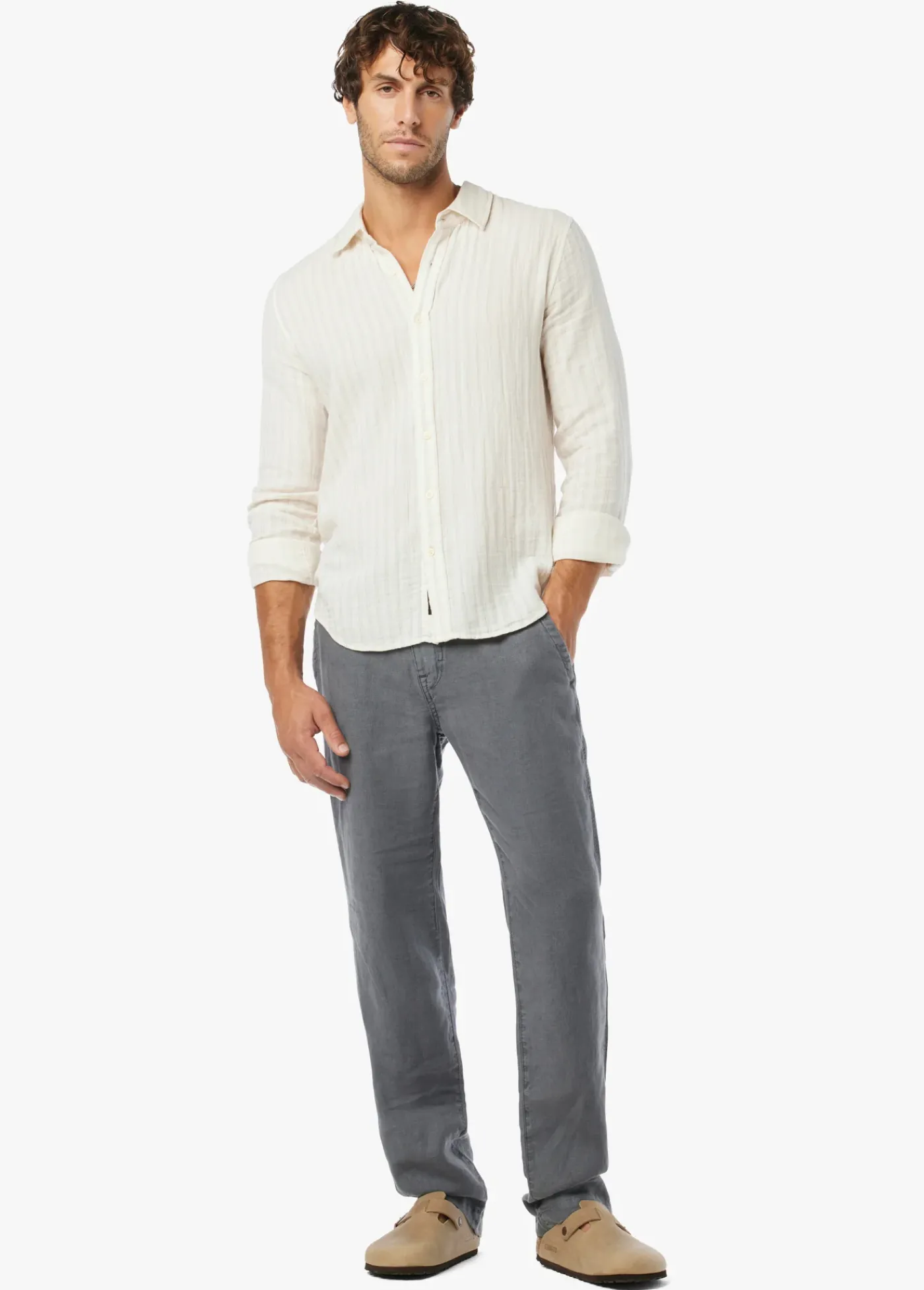 Outlet EMERSON LINEN PANT PANTS / TROUSERS