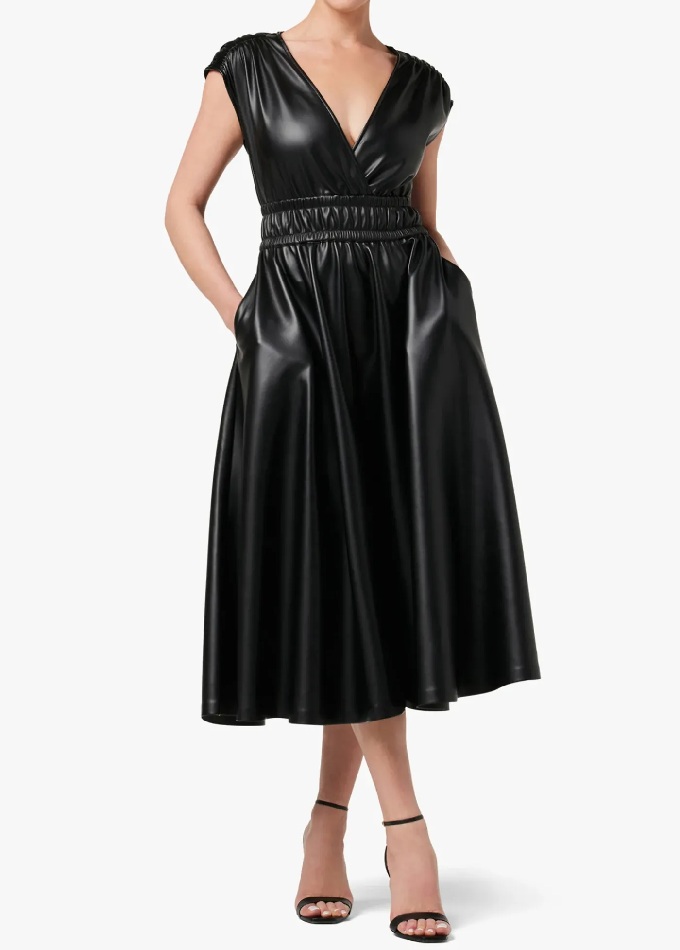 Clearance FELICITY VEGAN LEATHER DRESS Women SKIRTS / DRESSES