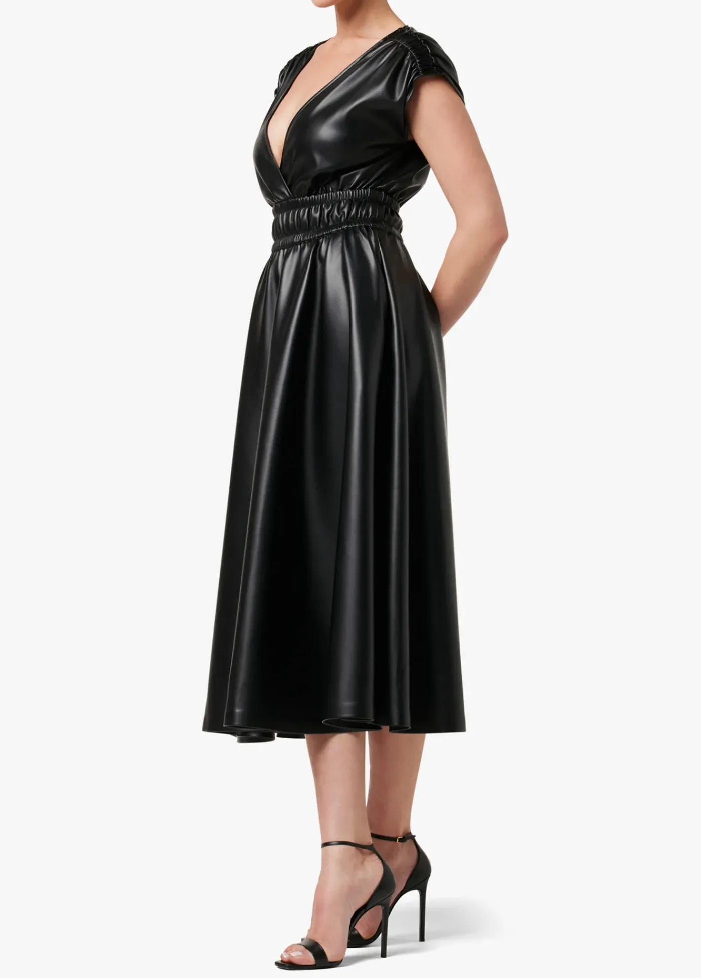 Clearance FELICITY VEGAN LEATHER DRESS Women SKIRTS / DRESSES