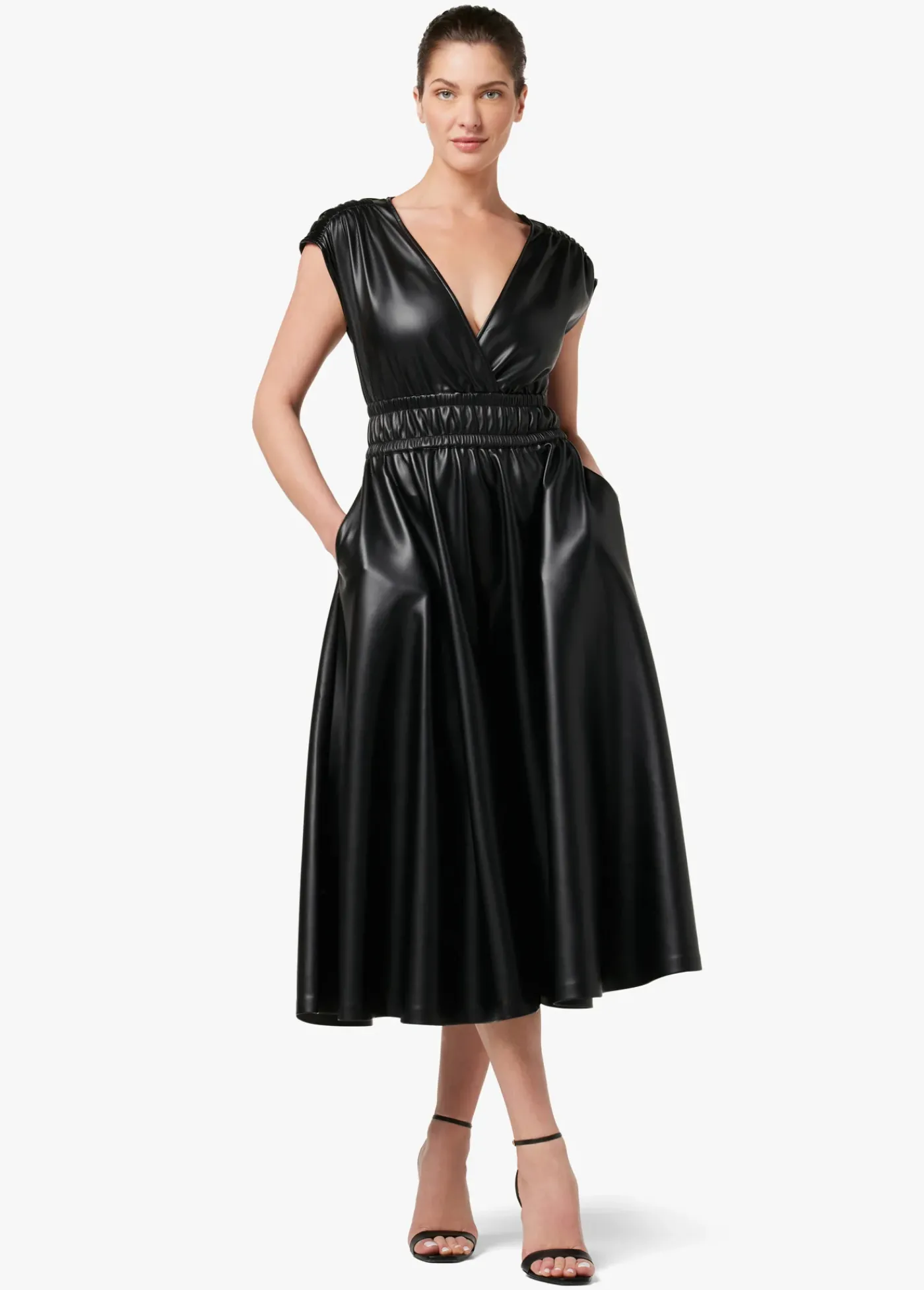 Clearance FELICITY VEGAN LEATHER DRESS Women SKIRTS / DRESSES