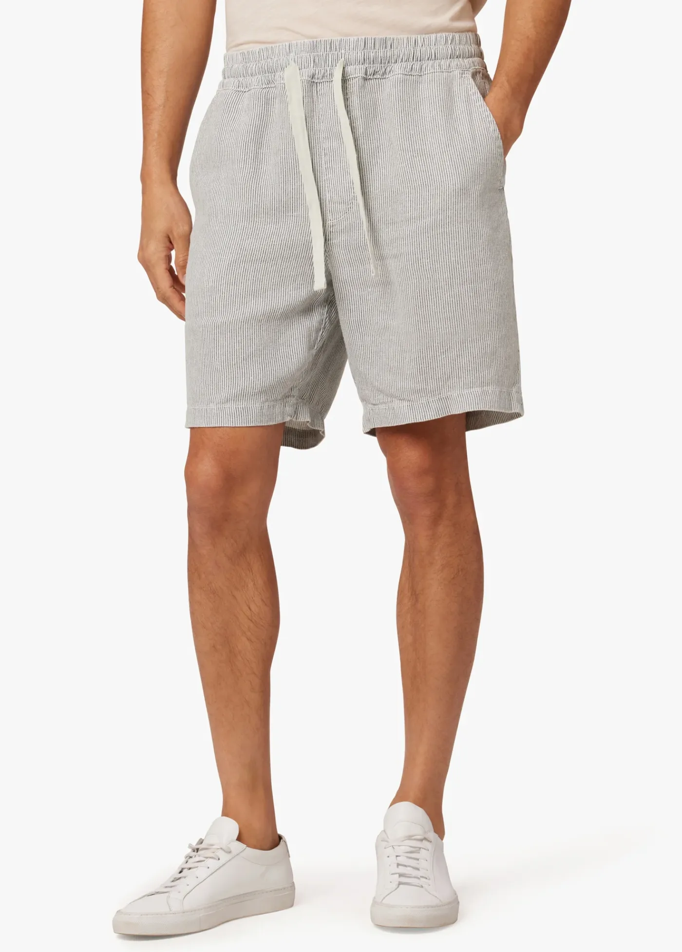 New LINEN DRAWSTRING SHORT SHORTS