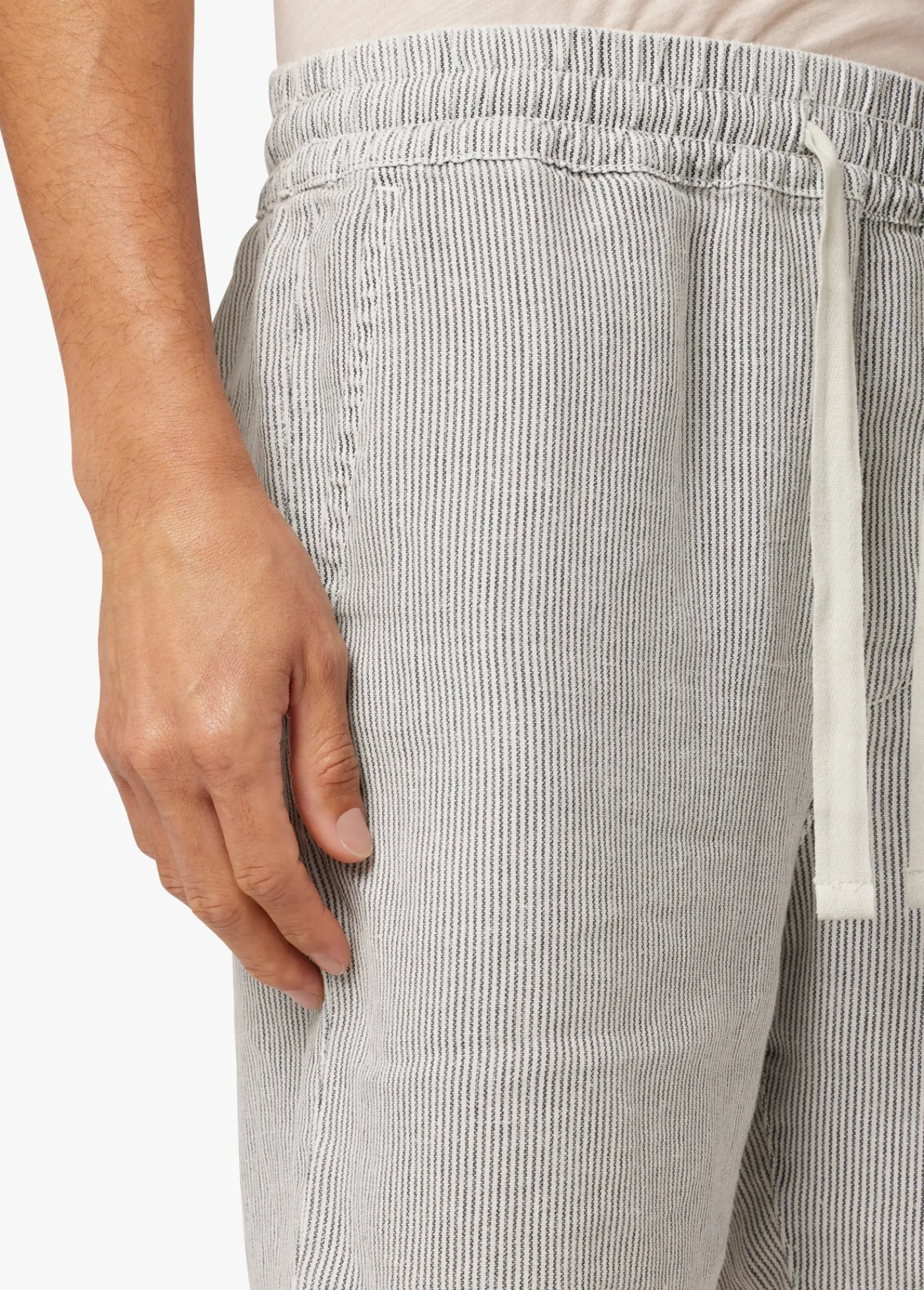 New LINEN DRAWSTRING SHORT SHORTS