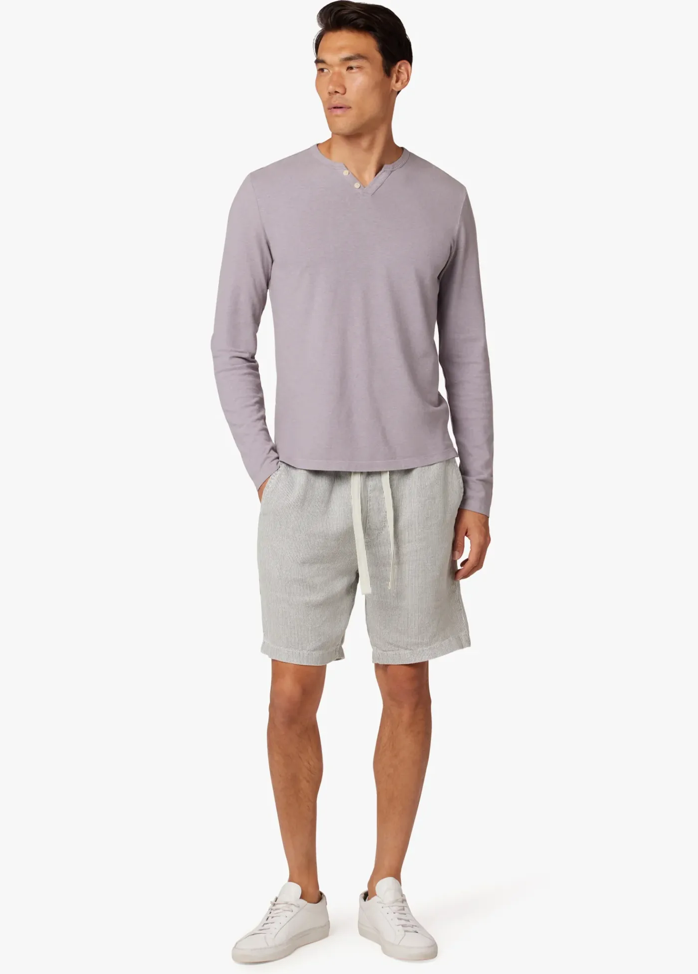 New LINEN DRAWSTRING SHORT SHORTS