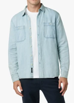 Hot LOU INDIGO LINEN SHIRT TOPS / TEES