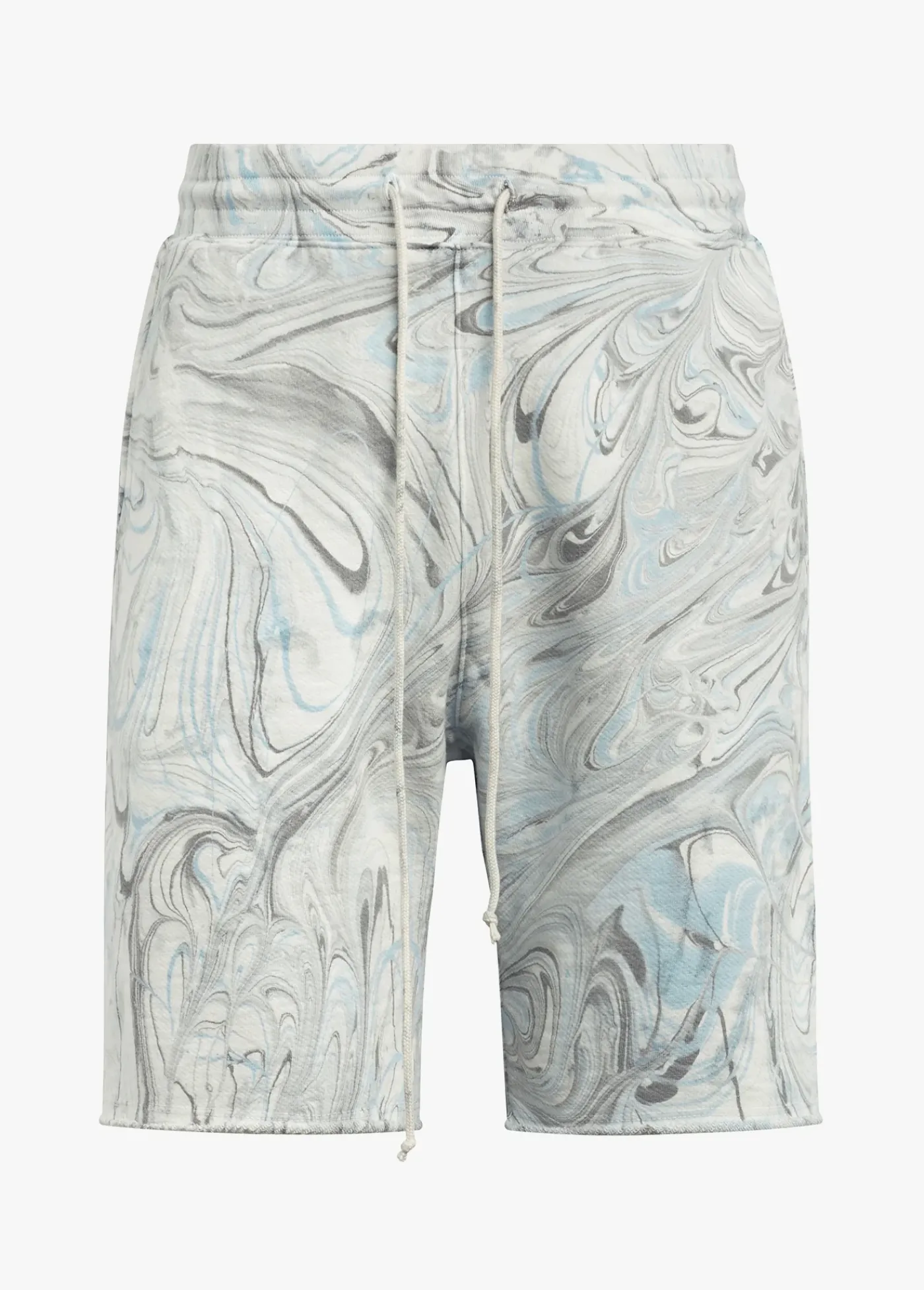 Fashion MARBLE DYE FRENCH TERRY FLEECE SHORT SHORTS