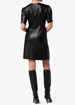 Sale MILLIE TWISTED VEGAN LEATHER DRESS Women SKIRTS / DRESSES