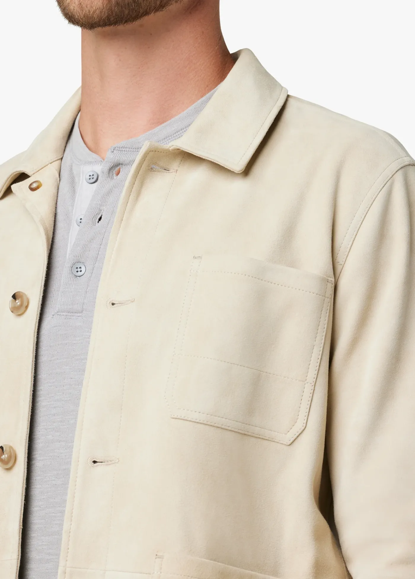 Best PARKER SUEDE CHORE JACKET OUTERWEAR