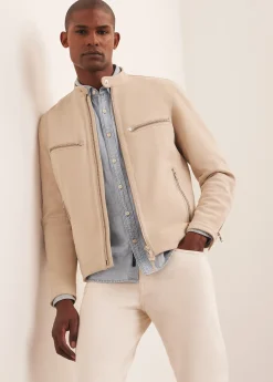 Online SUEDE MOTO JACKET OUTERWEAR