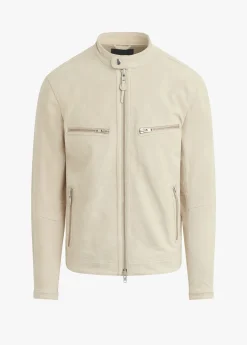 Online SUEDE MOTO JACKET OUTERWEAR