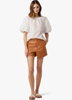 Discount THE JOHNNIE VEGAN LEATHER SHORT Women SHORTS|SHORTS