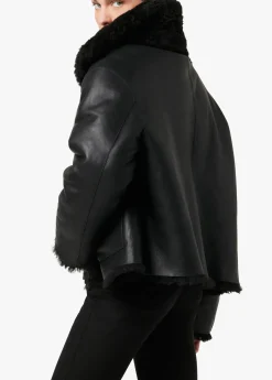 Discount THE LISA REVERSIBLE SHEARLING LEATHER JACKET Women JACKETS
