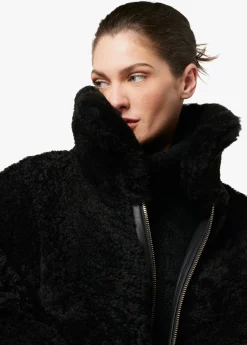 Discount THE LISA REVERSIBLE SHEARLING LEATHER JACKET Women JACKETS