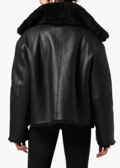 Discount THE LISA REVERSIBLE SHEARLING LEATHER JACKET Women JACKETS