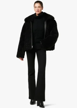 Discount THE LISA REVERSIBLE SHEARLING LEATHER JACKET Women JACKETS