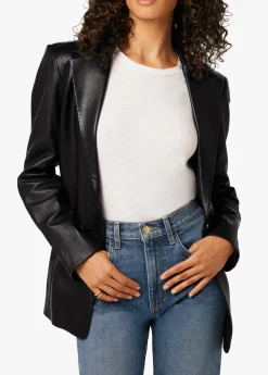 Sale THE NINA BOYFRIEND LEATHER BLAZER Women JACKETS