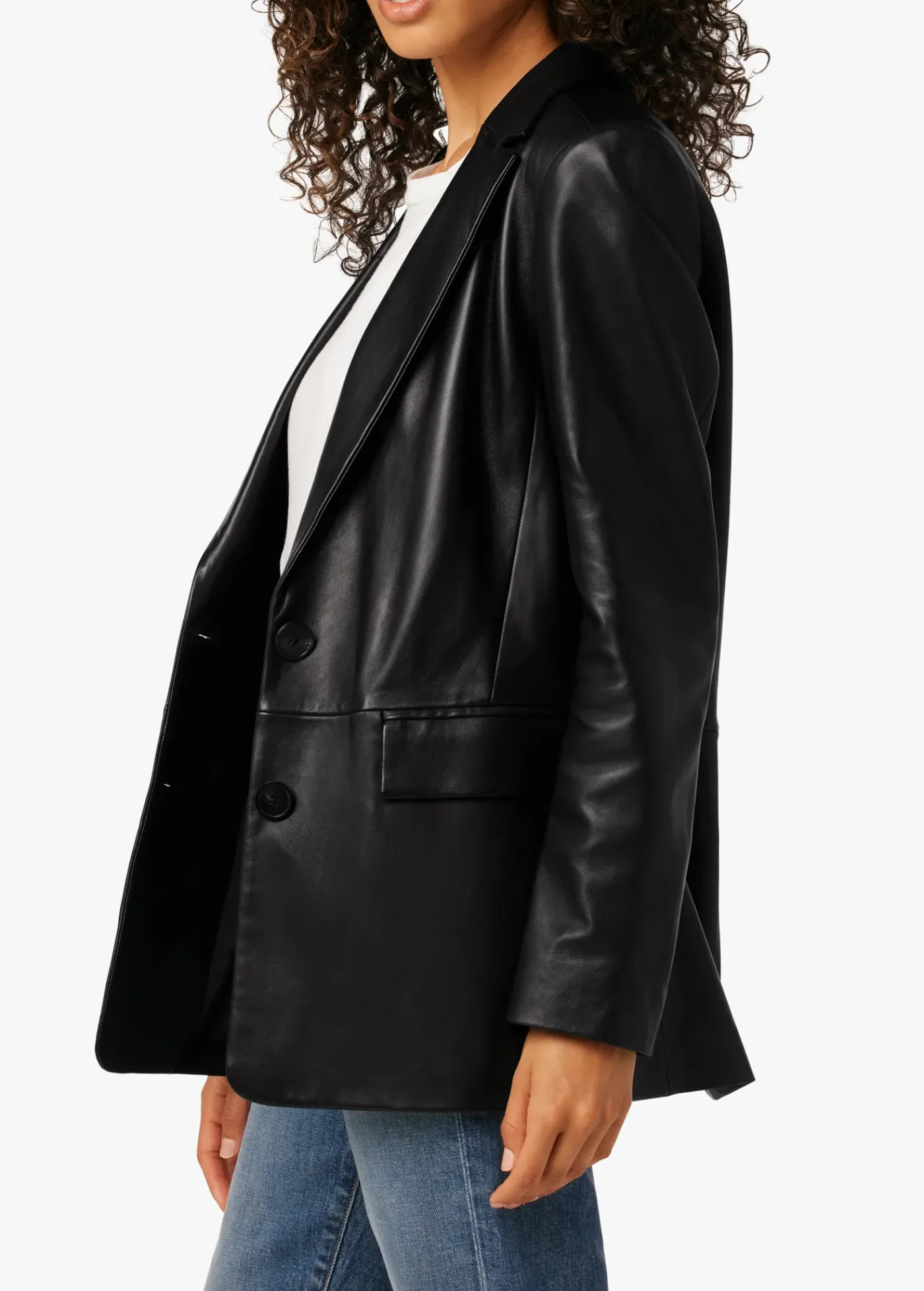 Sale THE NINA BOYFRIEND LEATHER BLAZER Women JACKETS