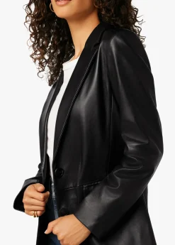 Sale THE NINA BOYFRIEND LEATHER BLAZER Women JACKETS