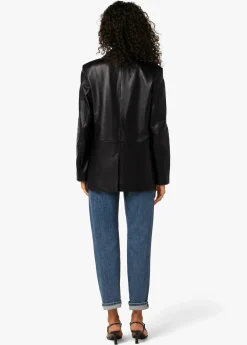 Sale THE NINA BOYFRIEND LEATHER BLAZER Women JACKETS
