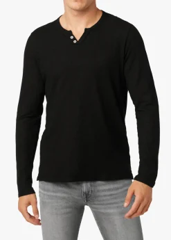 Fashion WINTZ L/S HEMP HENLEY TOPS / TEES