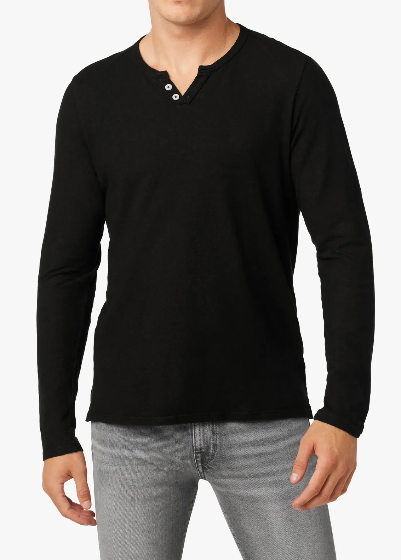 Fashion WINTZ L/S HEMP HENLEY TOPS / TEES