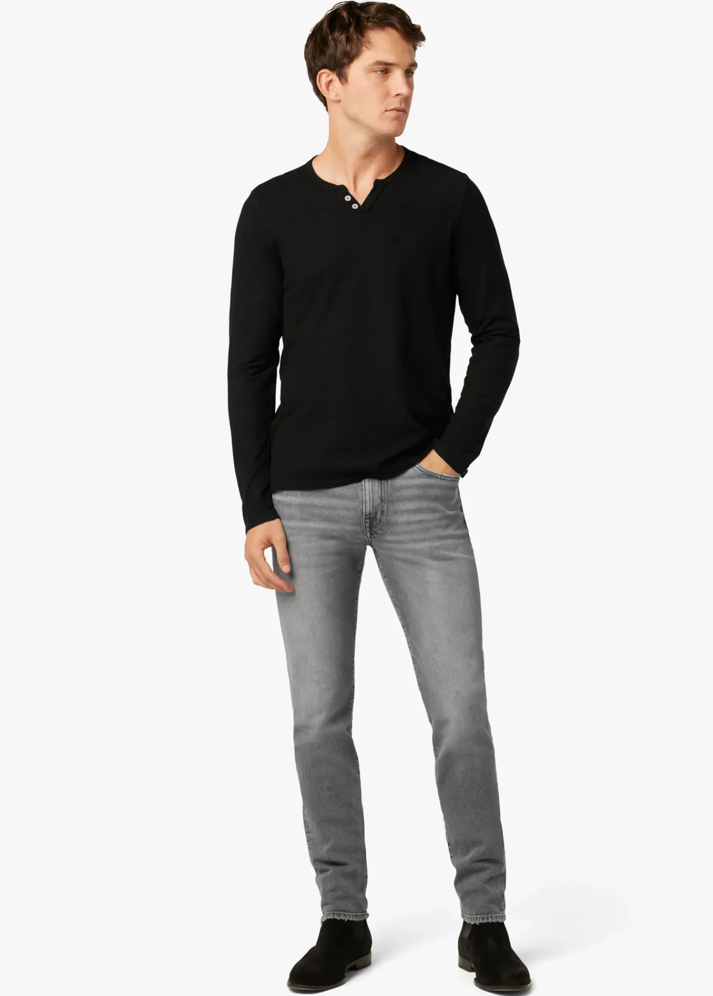 Fashion WINTZ L/S HEMP HENLEY TOPS / TEES