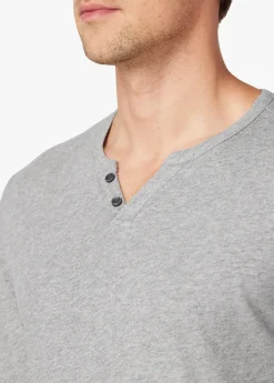 New WINTZ L/S HEMP HENLEY TOPS / TEES